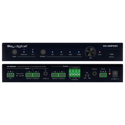 Key Digital Pre Amp Front and Rear View